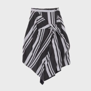 Anglomania Striped Asymmetric Skirt