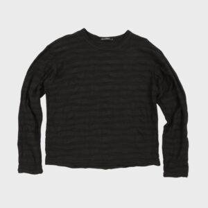 MEN Irregular Striped Knit Long Sleeve Top