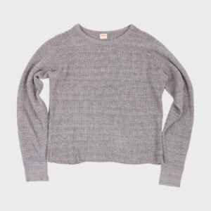 Cropped Waffleknit Thermal