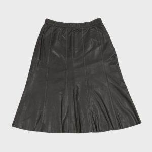 Faux Leather Panelled Skirt