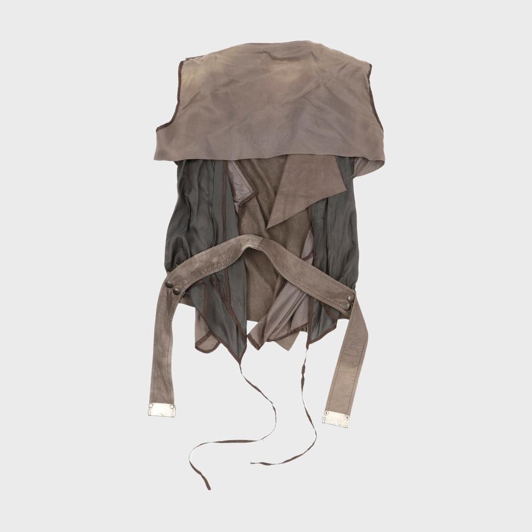 Leather Backless Vest - Image 2