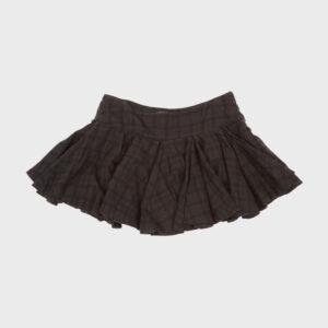 00s Checkered Pleated Mini skirt